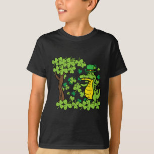 Camiseta Rua Patrick Day Alligator Shamrock Santo PattyMen