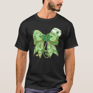 Camiseta Rua Patrick Day Enfermeira Arco Coquette Stethosco