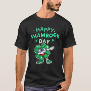 Camiseta Rua Patrick Day Lucky Glass Dabbing Irish Shamr