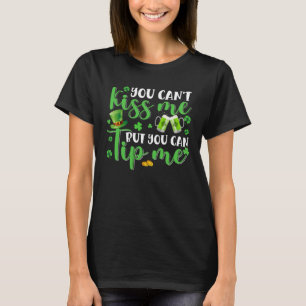 Camiseta Rua Patrick Day Lucky Shamrock Garçonete Bartender