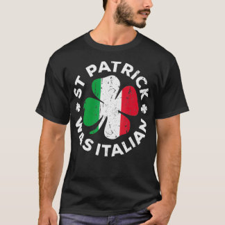 Camiseta Rua Patrick Era A Bandeira Italiana De Shamrock (2