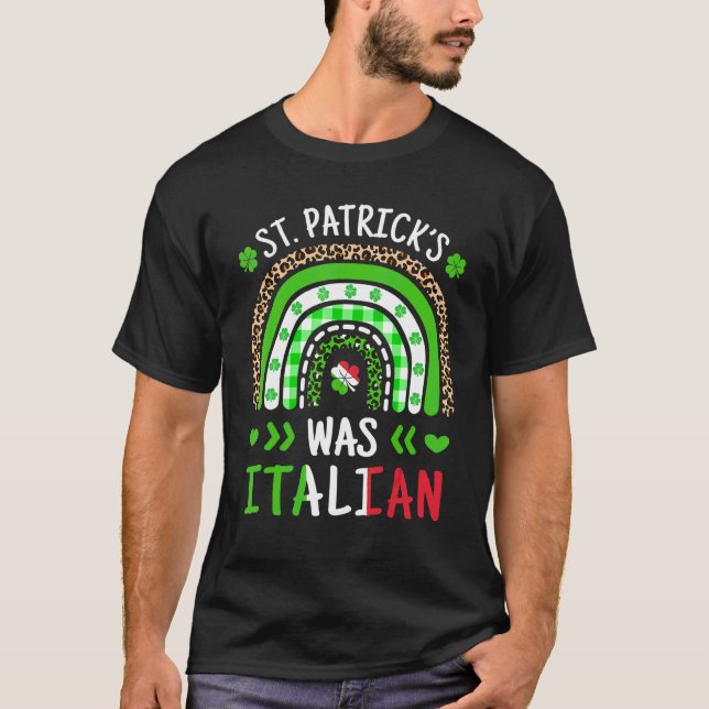 Camiseta Rua Patrick Era Italiano Leopard Print Rainbow Sha (Frente)