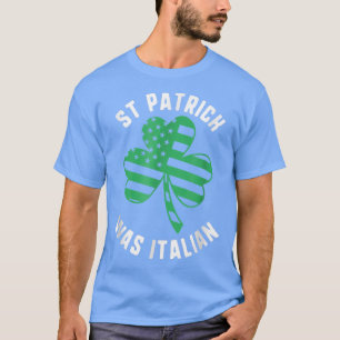 Camiseta Rua Patrick Era Italiano Shamrock American Flag Pa