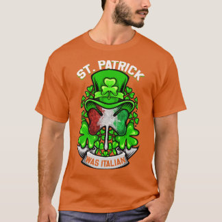 Camiseta Rua Patrick Era Italiano Shamrock Leprechaun Irish
