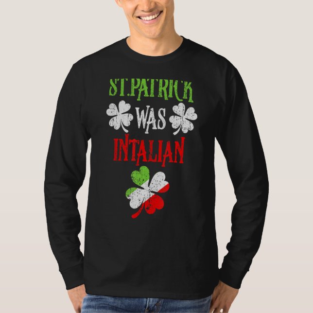Camiseta Rua Patrick Era Rua Italiana, Patrick Day Engraçad (Frente)