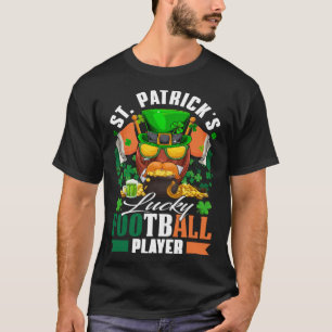 Camiseta Rua Patrick Lucky Football Player Shamrock & Glas