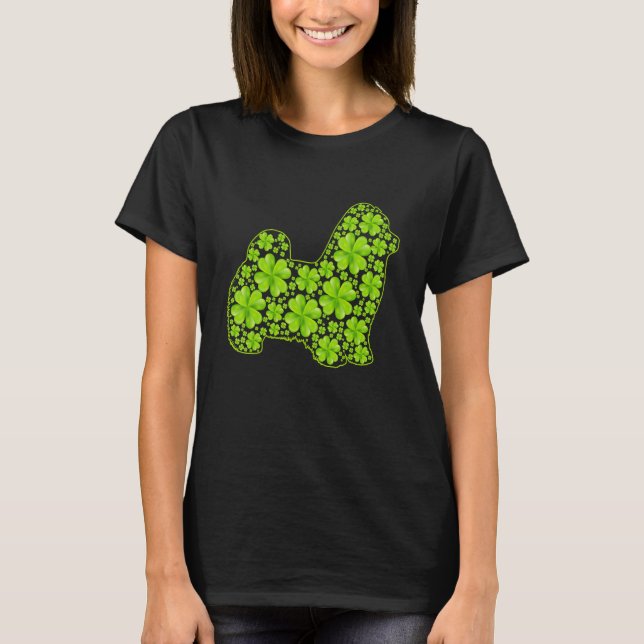 Camiseta Rua Patrick Retro Leprechaun Maltês Shamrock (Frente)