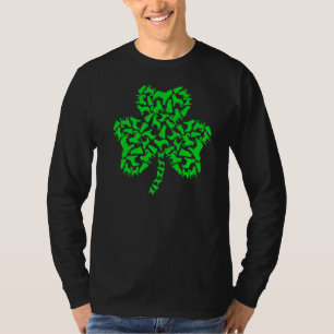 Camiseta Rua Patrick S Day Siberian Husky Dogs Shamrock App