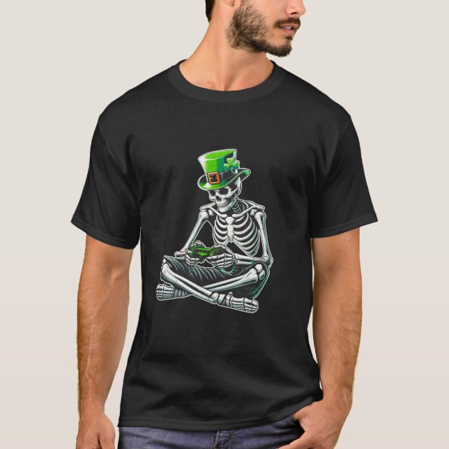 Camiseta Rua Patrick Skeleton Gamer Video Gaming Boys (Frente)