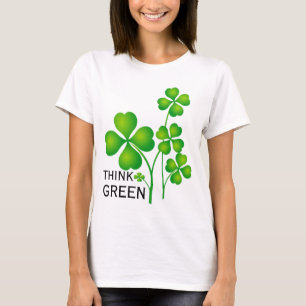 Camiseta Rua, Patrick's Day Clover + suas ideias