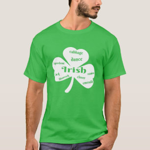 Camiseta Rua: Patricks Day Irish Clover Shamrock Ireland Ca