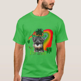 Camiseta Rua. Patricks Day Mini Schnauzer