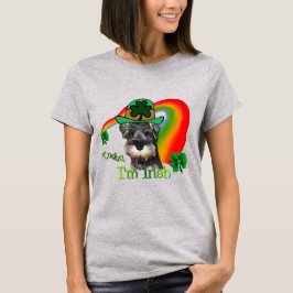 Camiseta Rua. Patricks Day Mini Schnauzer