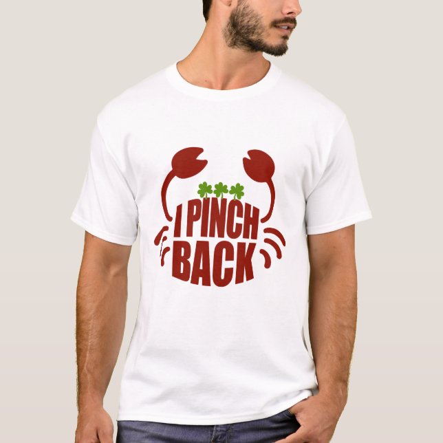 Camiseta Rua Patrick's I Pinch Back Red Crab, ZFJ T-Shirt (Frente)