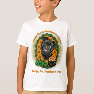 Camiseta Rua Patricks - pote de ouro - Pug - Ruffy
