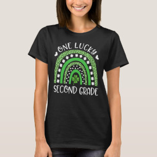 Camiseta Rua Patricku2019s Dia Um Teache Sortudo de Segundo