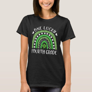 Camiseta Rua Patricku2019s Dia Um Teache Sortudo do 4º ano