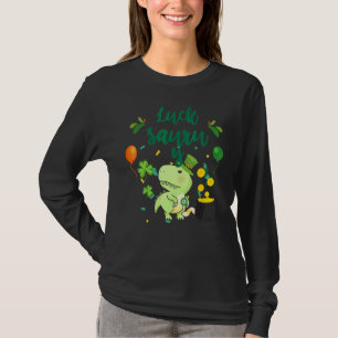 Camiseta Rua Patricku2019s Rex Lucky Saurus Rua Dinosaur