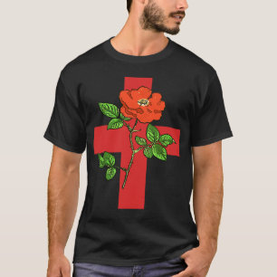 Camiseta Rua Patriótica George Cross e English Tudor Rosa