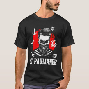 Camiseta Rua Pauli Hamburg Skull Paulian Santo Pauli