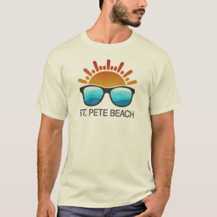 Camiseta Rua. Pete Beach Flórida Óculos de sol