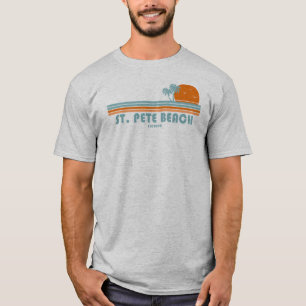 Camiseta Rua. Pete Beach Florida Sun Palm Trees
