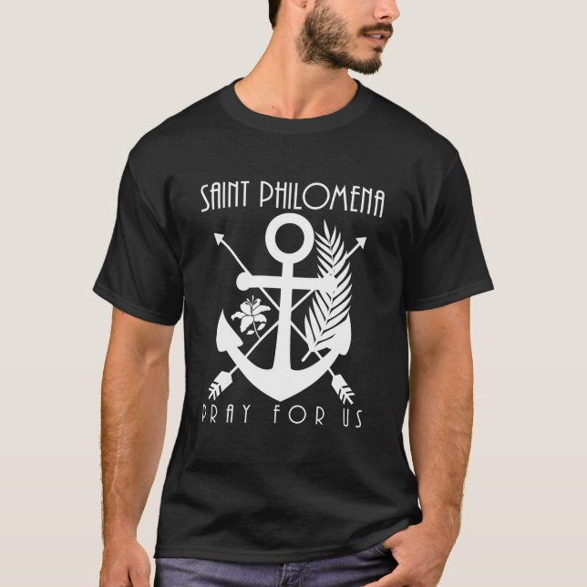 Camiseta Rua Philoa Símbolos Santos Católicos Juventude (Frente)