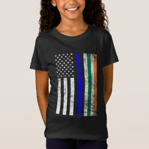 Camiseta Rua Policial Thin Blue Line - Bandeira Americana I