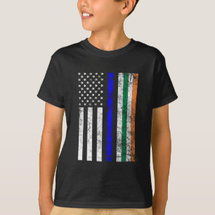 Camiseta Rua Policial Thin Blue Line - Bandeira Americana I