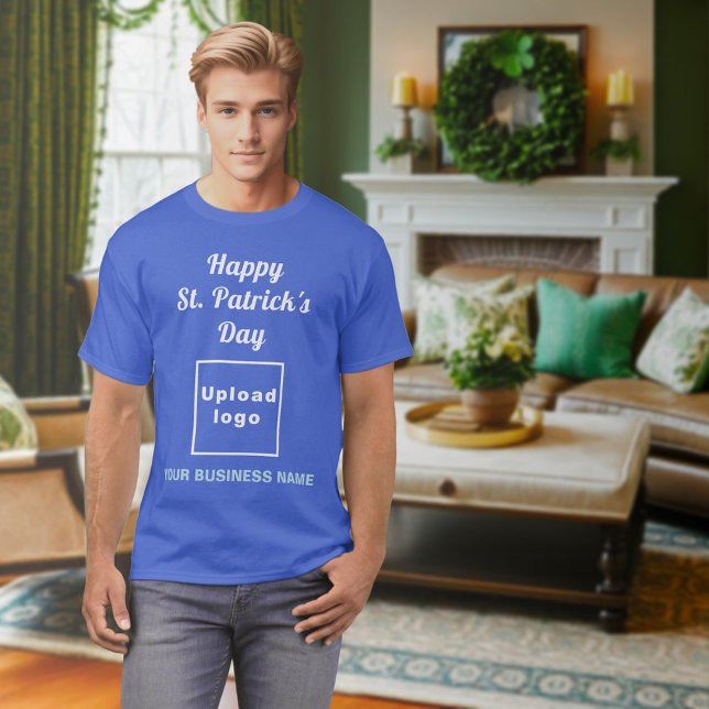 Camiseta Rua Real Azul Profundo, T-Shirt Comercial do Dia d (Deep Royal Blue St. Patrick's Day business t-Shirt)