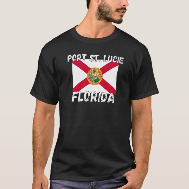 Camiseta Rua Retro Port. Lucie Florida Roupa Premium (Frente)