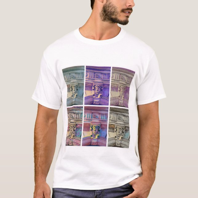 Camiseta rua romana - branca (Frente)