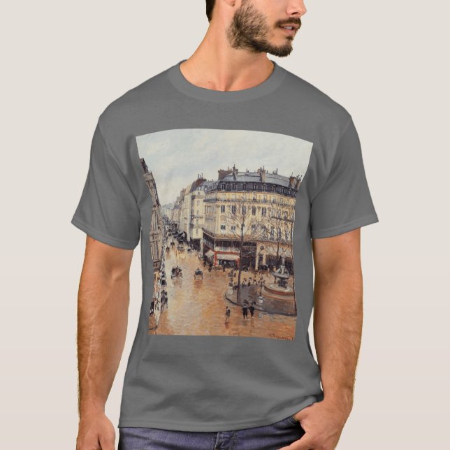 Camiseta Rua SaintHonor à tarde na chuva (Frente)