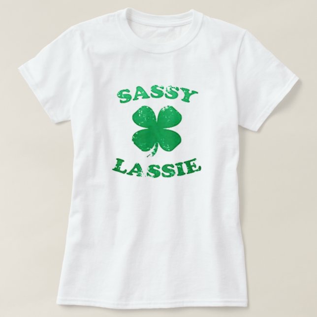 Camiseta Rua Sassy Lassie. (Frente do Design)