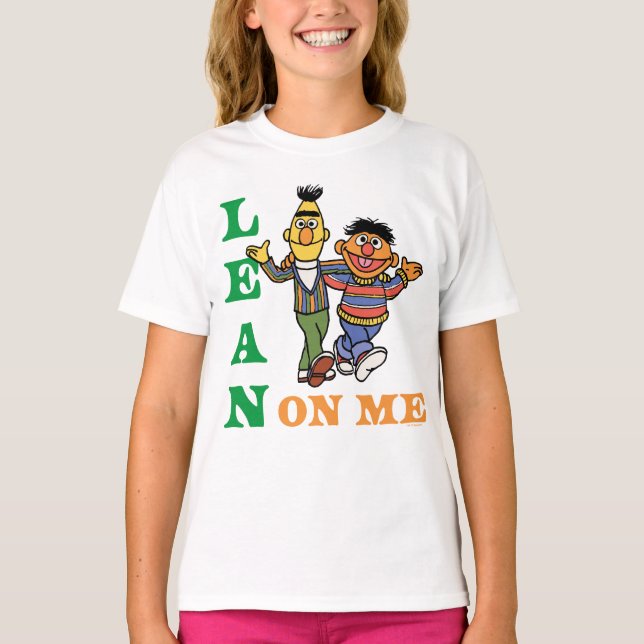 Camiseta Rua Sésamo | Bert & Ernie Lean on Me (Frente)