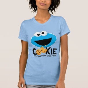 Camiseta Rua Sésamo   Cookie Monster Loving Cookies