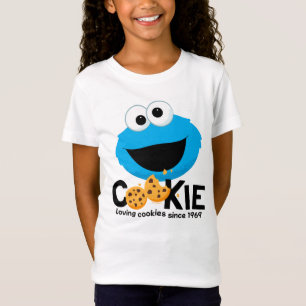 Camiseta Rua Sésamo   Cookie Monster Loving Cookies
