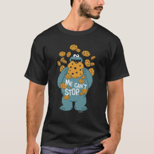 Camiseta Rua Sésamo Cookie Monster - Não Consigo Parar