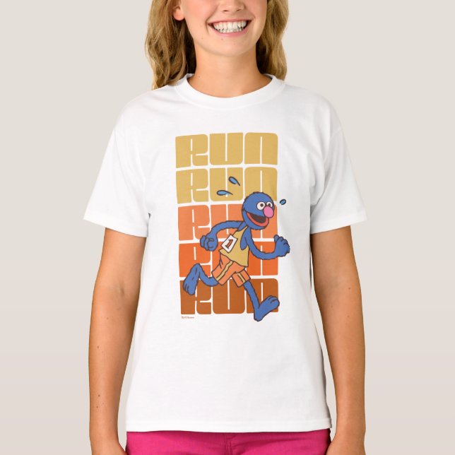 Camiseta Rua Sésamo | Corridas de Grover (Frente)