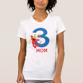 Camiseta Rua Sésamo | Elmo - Rainbow Birthday Mãe