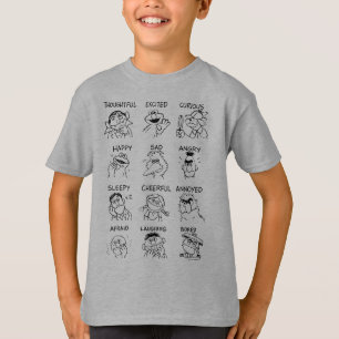 Camiseta Rua Sésamo   Emoções e sentimentos