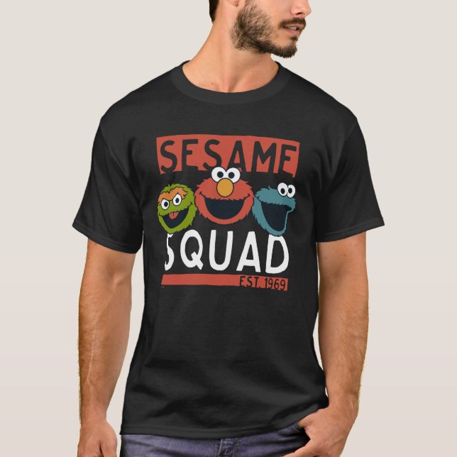 Camiseta Rua Sésamo - Esquadrão Sésamo (Frente)