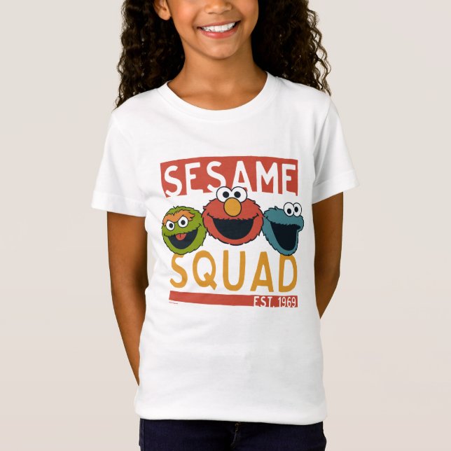 Camiseta Rua Sésamo - Esquadrão Sésamo (Frente)