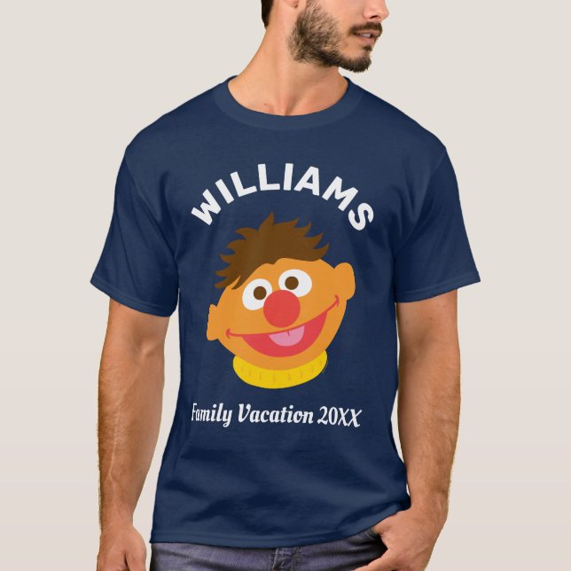 Camiseta Rua Sésamo | Férias Familiares Ernie (Frente)