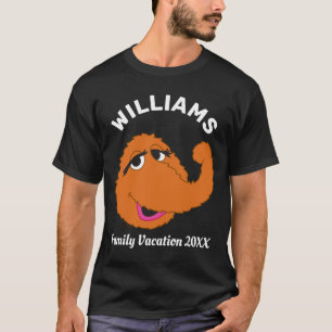 Camiseta Rua Sésamo Férias Familiares Snuffleupagus
