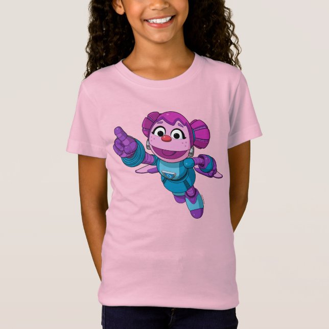 Camiseta Rua Sésamo | Mecha Builders Abby (Frente)