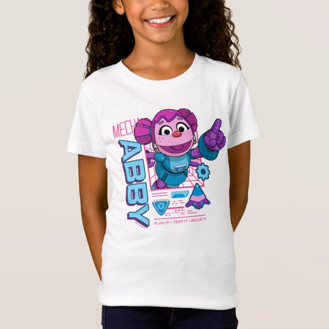 Camiseta Rua Sésamo | Mecha Builders Abby Cadabby (Frente)