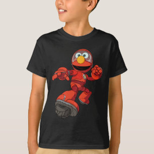 Camiseta Rua Sésamo   Mecha Construtor Elmo Em Ação