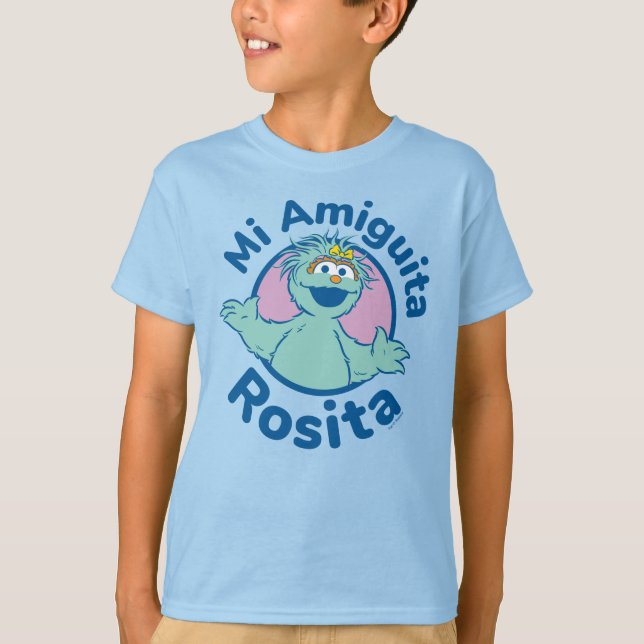 Camiseta Rua Sésamo | Mi Amiguita Rosita (Frente)