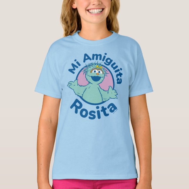 Camiseta Rua Sésamo | Mi Amiguita Rosita (Frente)